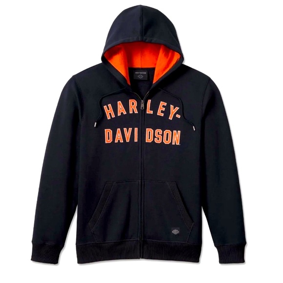 Harley-Davidson Black Iron Bond Zip-Up Hoodie Men’s Sz 4XL (99000-23VM) STITCHED - Picture 1 of 3